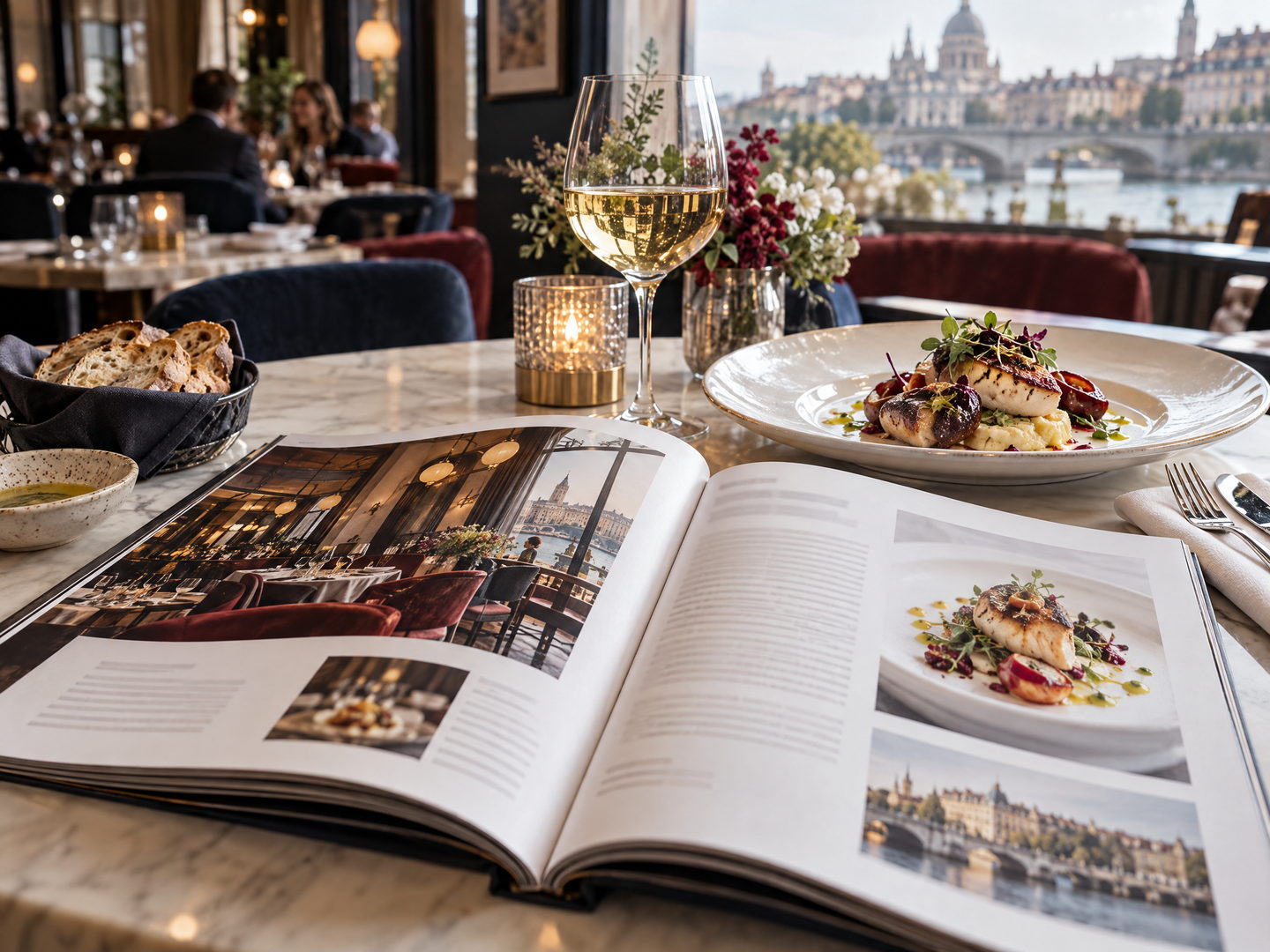 Restaurant and food-industry editorial magazine project